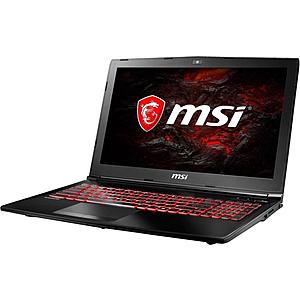MSI GL62M 7REX-1067 Laptop: 15.6'' FHD, i7-7700HQ, 16GB DDR4, GTX 1050 ti, 512GB SSD, Type-C, Win10H $800AC/AR@Newegg