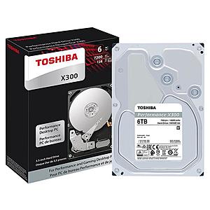 6TB Toshiba X300 3.5" Performance Desktop & Gaming Hard Drive (Boxed) $130 @Newegg
