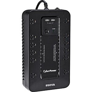 Cyberpower 950 VA UPS SX950U Battery Back-Up System - Black @BestBuy $69.99