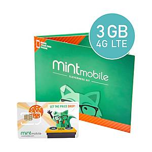 Mint Mobile - 3-Month Prepaid SIM Card Kit @BestBuy $25