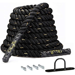 30-ft KingSO Dacron Workout Battle Rope $35 + Free Shipping