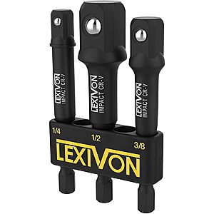 Lexivon Tool Sale: Impact Adapter & Reducer $7.50, 3-Inch Impact Socket Adapters $4 & More