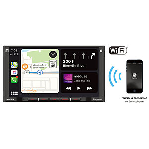 Dual 7" In-Dash Digital Media Receiver w/ Wireless Android Auto & Apple CarPlay $192 + Free Shipping