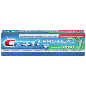 Walgreens Pickup: 4.6-oz Crest Touch of Scope Whitening Toothpaste 4 for $6 + Free Store Pickup w/ Min. $10 Orders