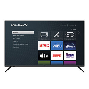 55" Onn 4K Ultra HD Roku Smart TV (Refurbished) $149 + Free Shipping @ eBay