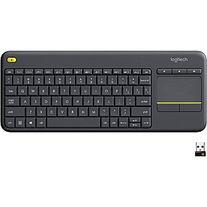 Logitech K400 Plus Wireless Touch Keyboard w/ Built-In Touchpad $20 + Free Shipping