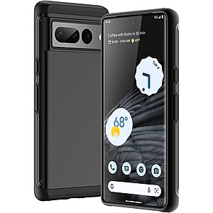 JETech Dual-Layer Rugged Protective Case for Google Pixel 7 Pro (Black) $5 & More
