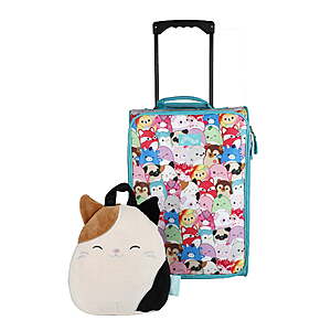 2-Pc Squishmallows Travel Set w/ 18" Luggage and 10" Plush Backpack - Various $27.00 at Walmart