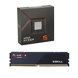 Micro Center: Buy AMD Ryzen 5 7600X, Get Free 16GB G.Skill DDR5-5600 RAM Module $248 & More + Free Store Pickup
