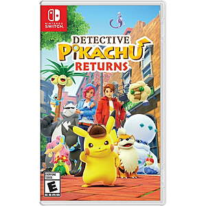 New QVC Customers: Detective Pikachu Returns (Nintendo Switch) -- $29.99 + $3.50 Shipping