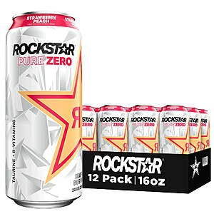 12-Count 16oz Rockstar Energy Drinks (Various Flavors) From $12.58 + Free Shipping w/ Walmart+ or on $35+