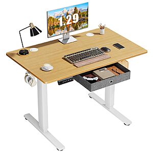 40" x 24" Sweetcrispy Electric Height-Adjustable Standing Computer Desk (Oak) $77.75 + Free Shipping