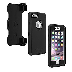 Refurbished OtterBox Phone Cases: iPhone 6 / 6s Defender (Black)  $12 & More + Free S&H