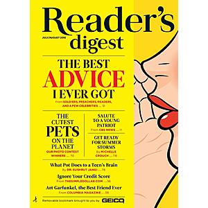 Prime Members: Magazine Subscriptions (Print): Reader's Digest & More  $1 each