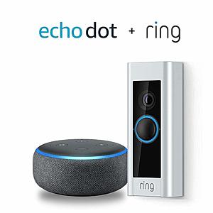Prime Members: Ring Video Doorbell Pro + Echo Dot 3rd Gen Smart Speaker $64 + Free Shipping
