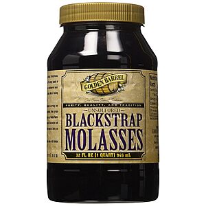 $8.99: Golden Barrel Unsulfured Black Strap molasses, 32 oz