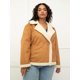 ELOQUII Elements Women's Plus Size: Suede Moto Jacket $26, Quilted Bomber Jacket $10, More + Free S&H w/ Walmart+ or $35+