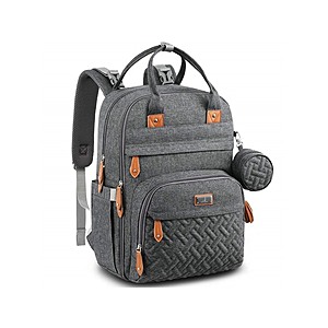 Woot Appslcusive: BabbleRoo Diaper Bag Backpack (Dark Grey, Light Grey, Navy Blue) $21 + Free Shipping w/ Prime