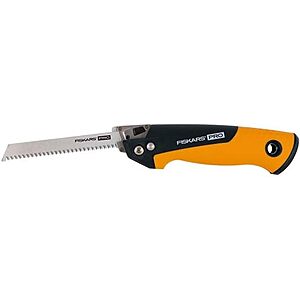 Fiskars: Pro Power Tooth Compact Utility Hand Saw (6" Blade) $17.98, 6" Micro-Tip Soft Grip Pruning Snips w/ Sheath $9.50, & More  + Free Shipping w/ Prime or on $35+