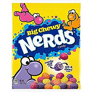 Nerds Big Chewy Candy, 6 Ounce, Pack of 12 = 72 ounces = 4.5 lbs  $9 ($2 per POUND)