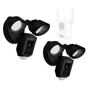 Ring Wireless Video Doorbell 2 w/ Chime Pro $169, Doorbell pro w/ chime $199, 2-Pack Ring Outdoor WiFi Motion-Sensor Camera Floodlights + Chime Pro $314 Free SH 9-6 only