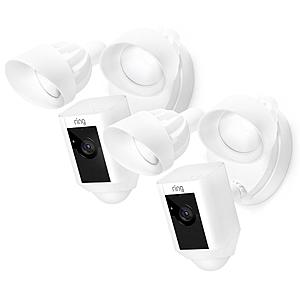 2-Pack Ring Outdoor Wi-Fi Security Cam w/ Motion Activated Floodlight $336 & More + Free S&H