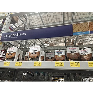 Thompson's Valspar Exterior Wood Transparent Semi-Transparent Stains and Finishes YMMV $2.87