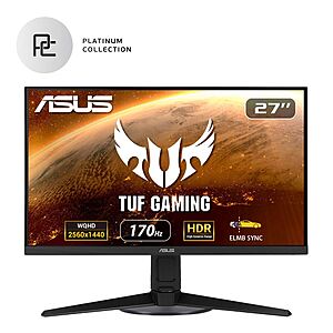 Asus TUF 27" QHD 170Hz IPS gaming monitor 400nits $252