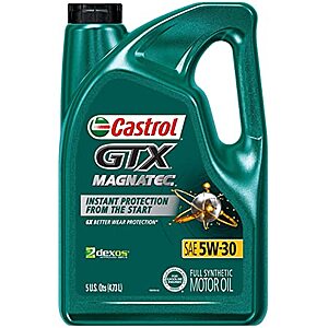 5-Qt Castrol GTX Magnatec 0W-20 Full Synthetic Motor Oil $17 w/ Subscribe & Save