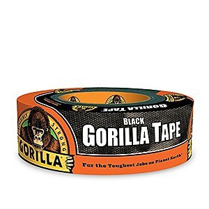 Gorilla Black Duct Tape (1.88" x 35 yd) $4 + Free Store Pickup