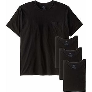 4 pack - Hanes Men's Fresh IQ Pocket T-Shirt - $4.75 at Amazon + FS with subscribe and save