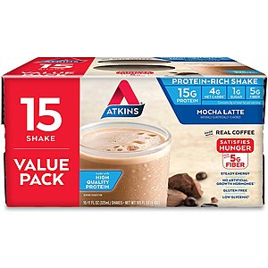 Atkins Keto Shakes, Bars and Meal Replacements - Prime Day Deal with FS for Prime Members $14.31