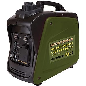 Sportsman 1000W Inverter Portable Gasoline Generator $180 + Free Ship to Store