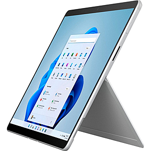 Microsoft Surface Pro X Tablet (Open Box): 13" QHD+ 3:2 IPS Touch, Microsoft SQ2, 16GB LPDDR4, 512GB SSD, Win 11 Pro $534.99