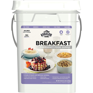 4 Gallon Augason Farms Breakfast Emergency Food Supply Pail $57.05