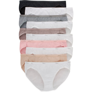 10-Pack Hanes Women's Cotton Bikini Underwear (Assorted) $10.15