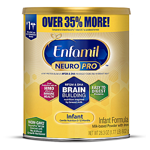 Save $10 When you buy 2 Enfamil NeuroPro Value Cans on Kroger.com $63.98