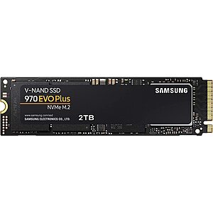 Samsung 970 EVO Plus NVMe M.2 SSD 2TB - $199.99 at Best Buy and B&H Photo