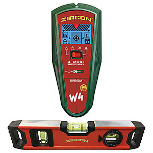 Zircon SuperScan W4 stud finder and 9” Magnetic Torpedo Level $43.99 w/ free shipping