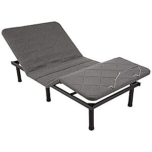 Amazon Basics Adjustable Bed Base with Head and Foot Incline, Remote Control - Twin XL $180.4