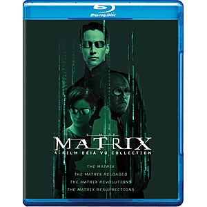 4-Film Matrix Déjà vu Collection (Blu-ray) $15 + Free Shipping w/ Prime or on $35+