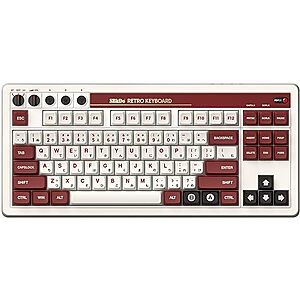 8BitDo Retro: Wired / Wireless Mechanical Keyboard w/ Dual Super Buttons $70 + Free S/H w/ Amazon Prime