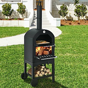 Costway Portable Outdoor Pizza Oven w/ Pizza Stone and Waterproof Cover $139 + Free Shipping