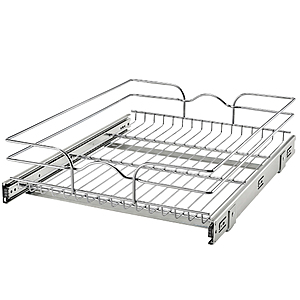 Rev A Shelf 5WB1-1822CR-1 18"x22" Single Wire Basket Style Pull Out Cabinet Organizer $51 + Free Shipping