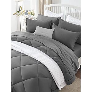 [50% Off] Reversible Queen Size Cooling Comforter, Soft Breathable Bedding Down Alternative Comforter Warm for All Seasons $21.5