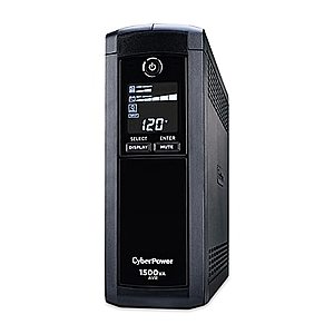 CyberPower Intelligent LCD 12-Outlet 1500VA UPS System $115 or less w/ 2% SD Cashback + Free S/H