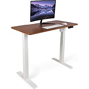 Vari Essential Electric Standing Desk 48" x 24" (VariDesk) - Ergonomic Sit to Stand Raising Desk for Home Office - Adjustable Height Desk with Split Top, 4 Height Setting - $199