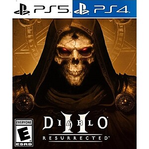 Diablo II: Resurrected Standard or Prime Evil Edition For PS4 and PS5 ($13.19-$19.79)
