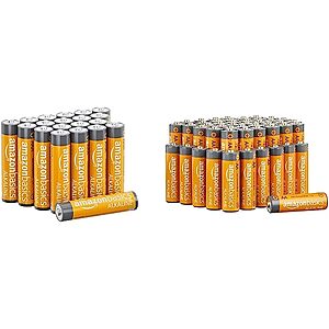 Amazon Basics Alkaline Batteries 48 - AA Plus 20 - AAA Combo Pack $15.92
