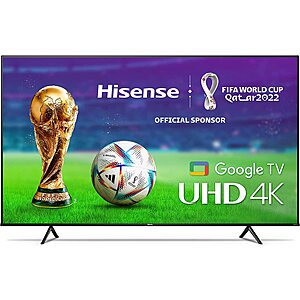 75" Hisense Class A6 Series LED 4K UHD Smart Google HDTV $500 + Free Shipping